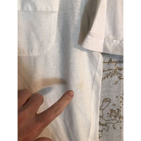 Vintage Tournament By Arrow Men L Single Stitch Short Sleeve Golf Polo Shirt. i - Picture 2 of 8